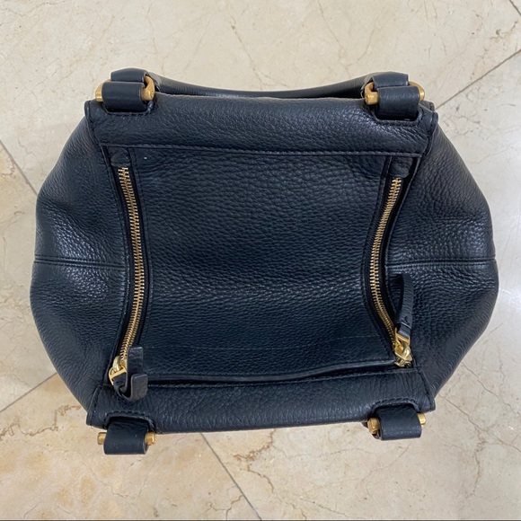 Tory Burch Claret Half Moon Satchel in Black EUC - Picture 9 of 10